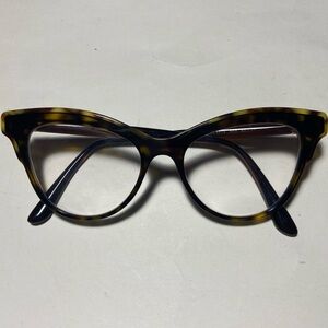 DOLCE GABBANA 3313/502 Tortoise Brown Butterfly Frame Eyeglasses 50-17-140 Italy